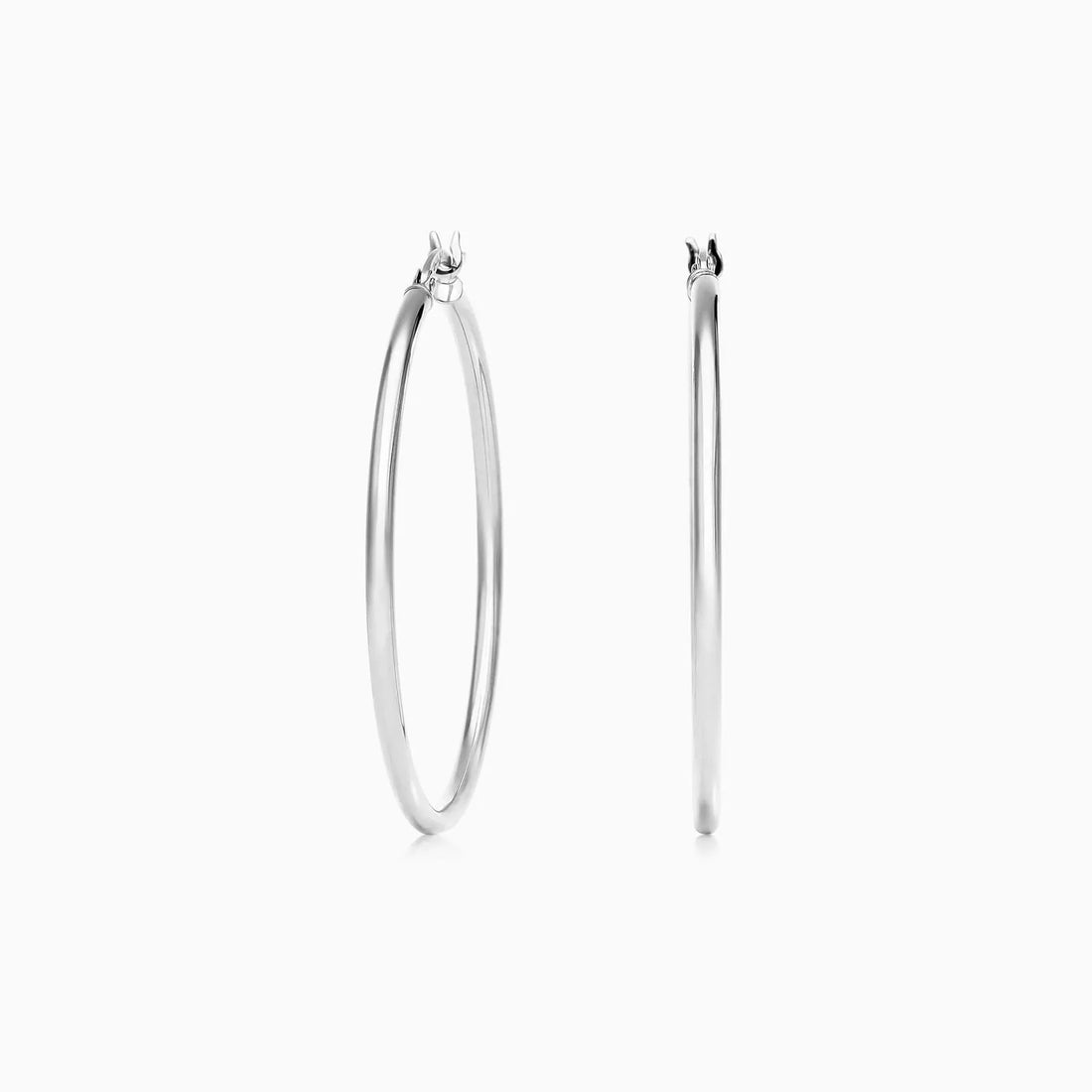 Brinco De Ouro 18k Argola De Luxo Padrao 4cm