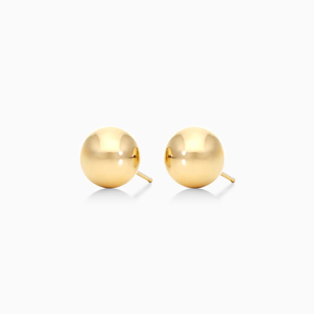 Brinco de Ouro 18k Feminino De Bolinha 7mm