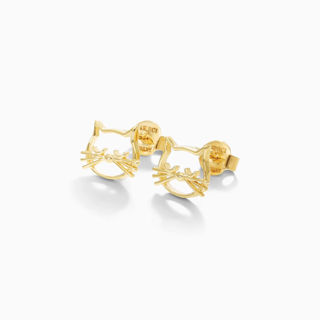 Brinco De Ouro 18k Gatinho Delicado