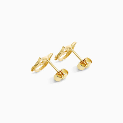 Brinco De Ouro 18k Gatinho Delicado