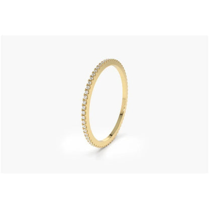 Anel Solitario De Ouro 18k Noivado Diamante  Meia Aliança