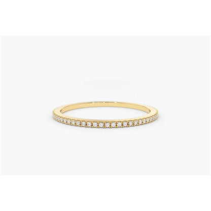 Anel Solitario De Ouro 18k Noivado Diamante  Meia Aliança