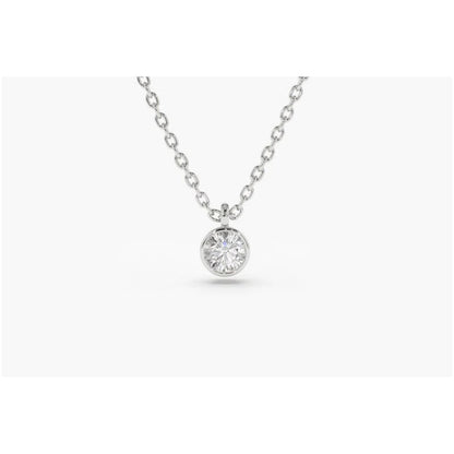 Colar Corrente Feminina Ouro18k Solitario Diamante Luxo 12pt