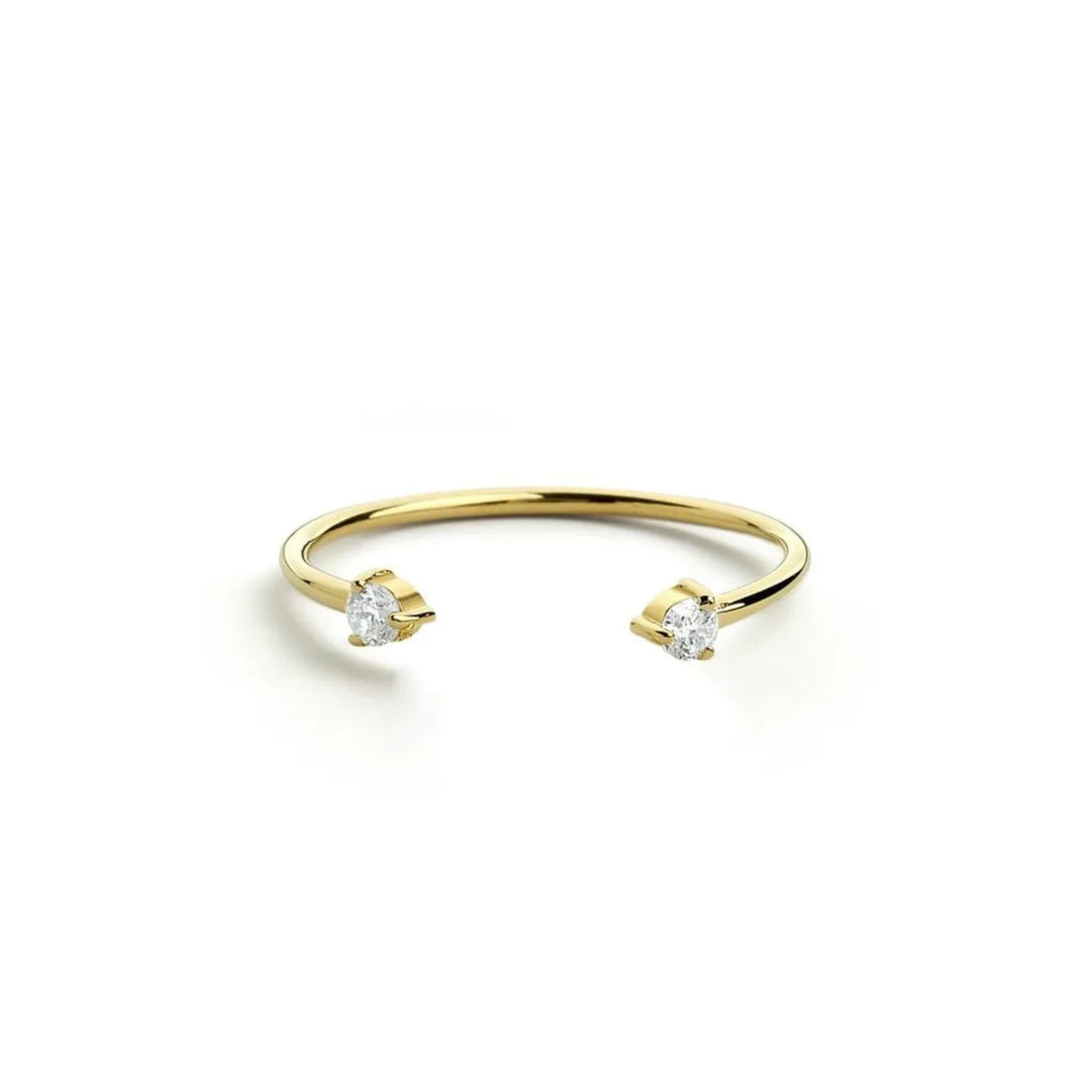 Anel  De Diamante  em Ouro 18k De Luxo