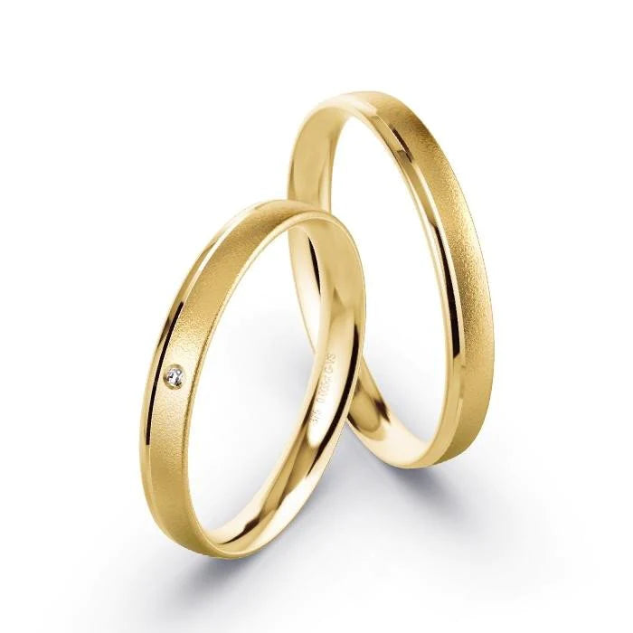 Alianças de casamento noivado  ouro 18k diamantes  3mm Nai
