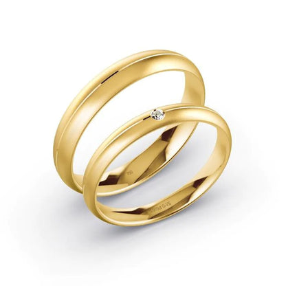 Alianças de casamento noivado  ouro 18k diamantes Lady