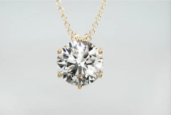 Colar Corrente Feminina Ouro18k Solitario Diamante Luxo  100 pontos