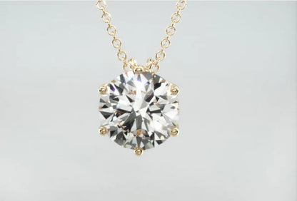 Colar Corrente Feminina Ouro18k Solitario Diamante Luxo  100 pontos