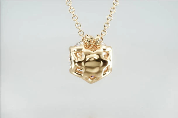 Colar Corrente Feminina Ouro18k Solitario Diamante Luxo  100 pontos