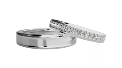 Par de Alianças De Casamento Noivado Ouro 18k Diamantes Star