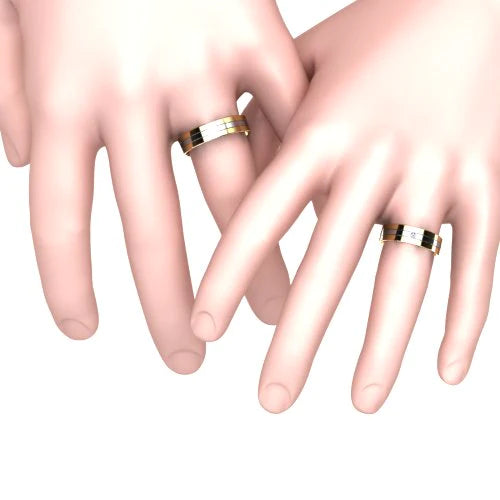Par de Alianças de Casamento Noivado em Ouro 18k 6,0mm Argan