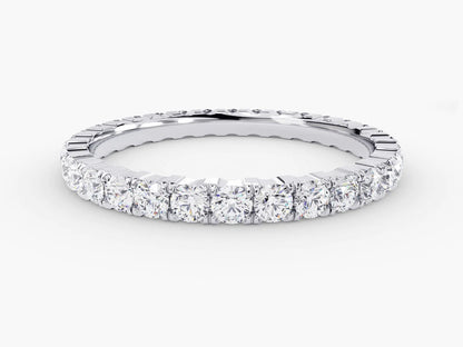 Anel de Ouro 18k Aparador Meia Aliança C/ Diamantes Brilhantes Ster