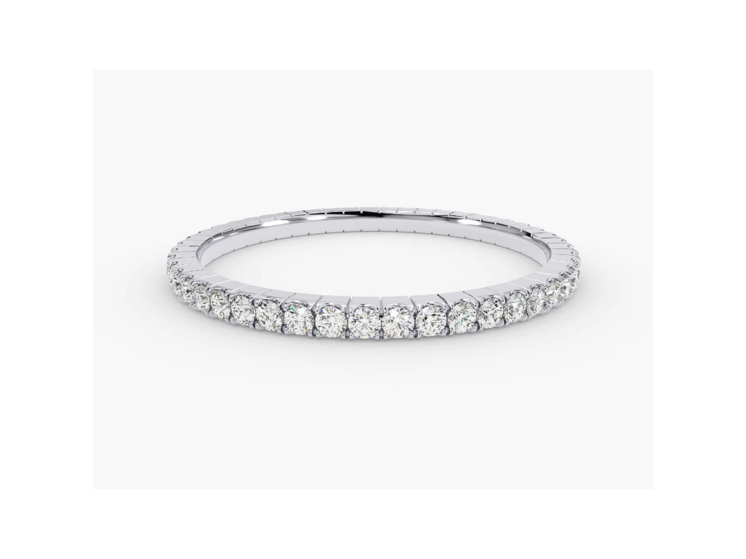Anel de Ouro 18k Aparador Meia Aliança C/ Diamantes Brilhantes Soul