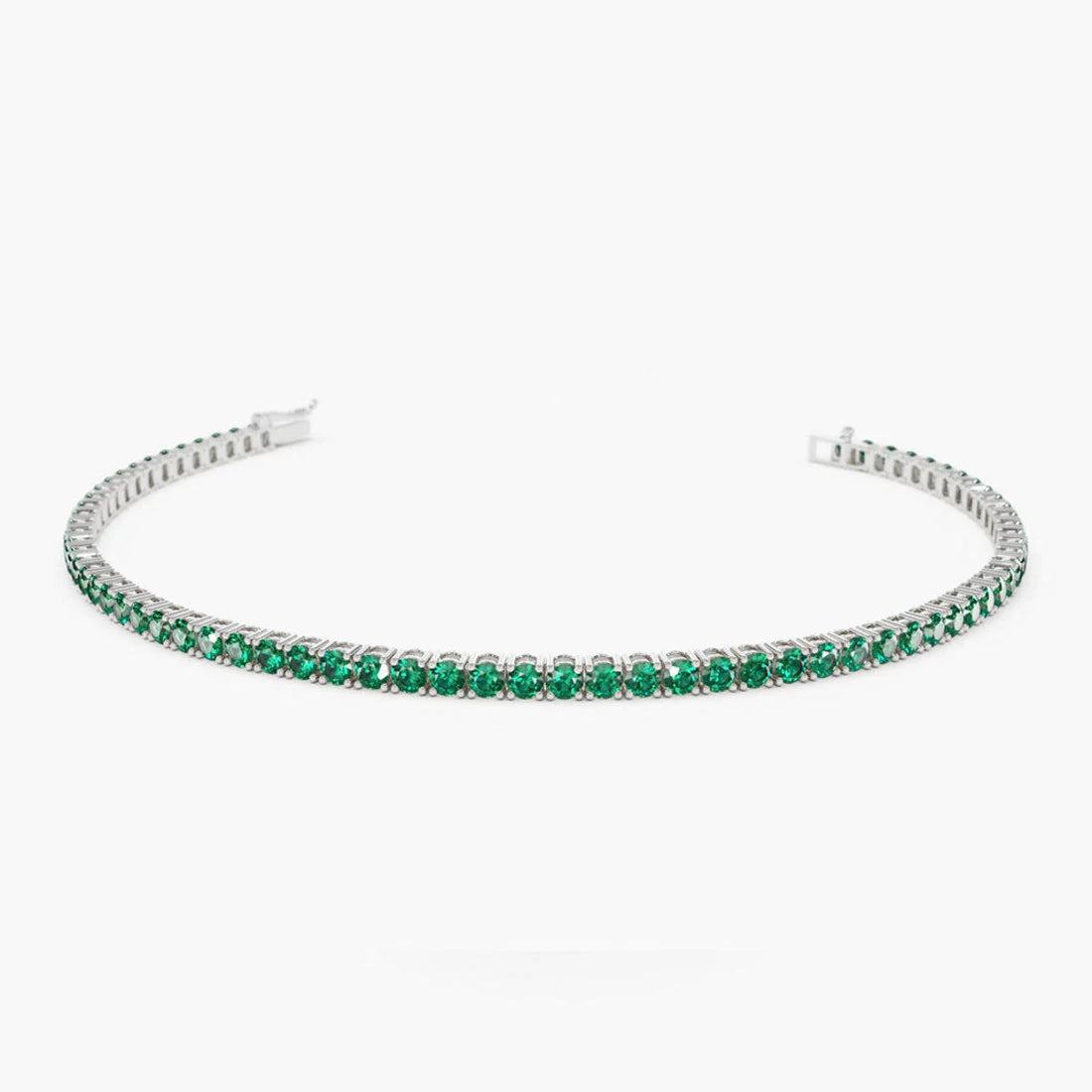 Pulseira de ouro feminina Esmeraldas Riviera