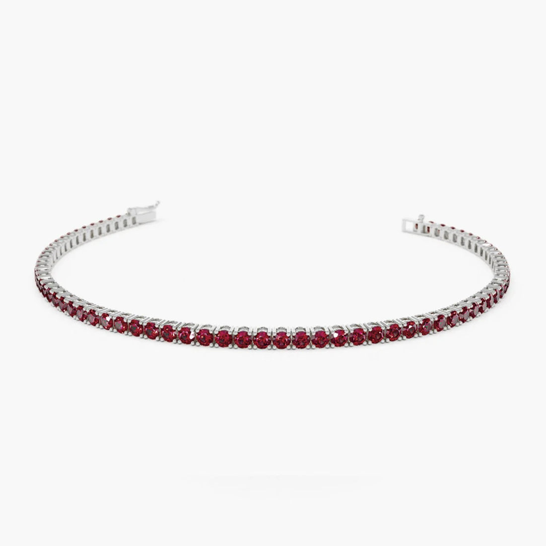 Pulseira de ouro feminina Rubis Riviera