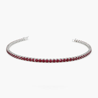 Pulseira de ouro feminina Rubis Riviera