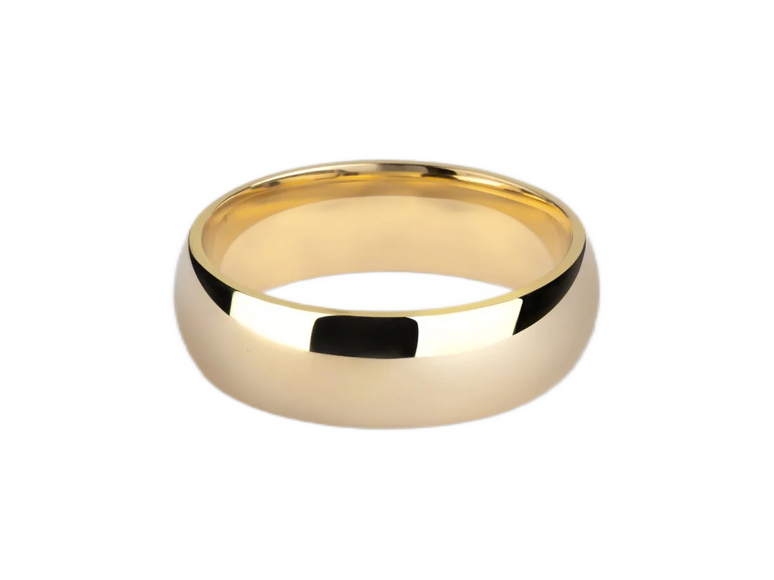 Aliança de noivado casamento ouro 18k 6 gramas 6mm tradiction