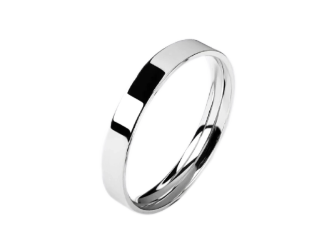 Aliança de casamento noivado ouro 18k 2 Gramas 2 mm Flat