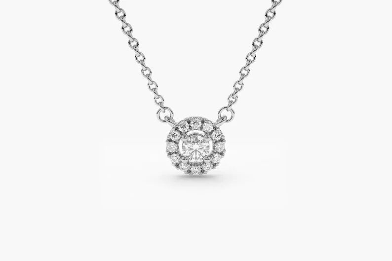 Corrente feminina ponto de luz Ouro Branco 18k  Diamantes