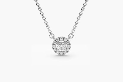 Corrente feminina ponto de luz Ouro Branco 18k  Diamantes