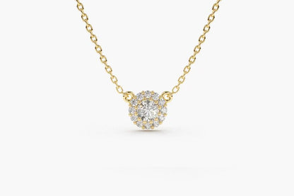 Colar Corrente Cluster Feminina em Ouro Amarelo 18k c/ Diamante