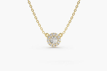 Colar Corrente Cluster Feminina em Ouro Branco 18k c/ Diamante