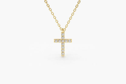 Colar Corrente Feminina em Ouro Amarelo 18k De Cruz