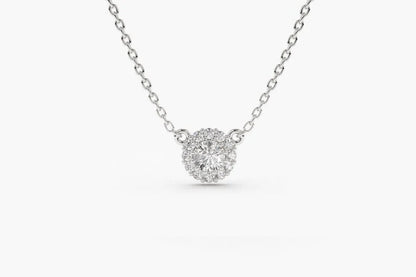 Colar Corrente Cluster Feminina em Ouro Amarelo 18k c/ Diamante