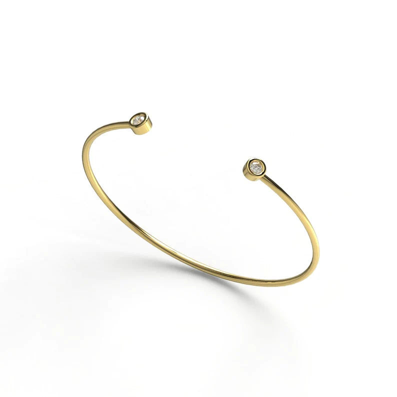 Pulseira Feminina de ouro 18k Bracelete diamantes