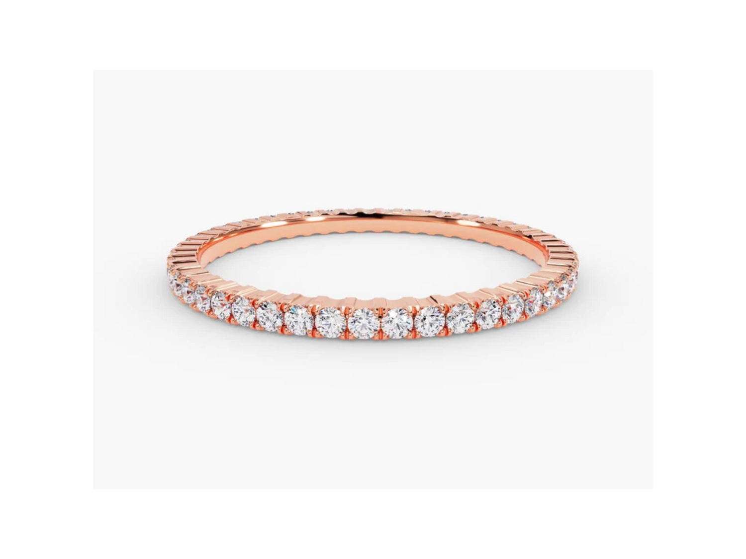 Anel de Ouro 18k Aparador Meia Aliança C/ Diamantes Brilhantes Anne