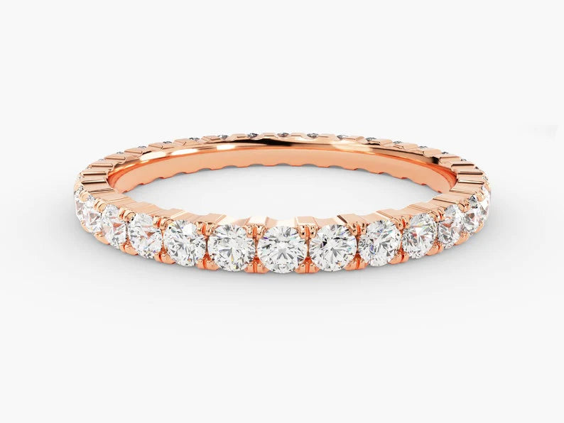 Anel de Ouro 18k Aparador Meia Aliança C/ Diamantes Brilhantes Ster