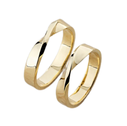 Par de Alianças de casamento noivado  ouro 18k diamante