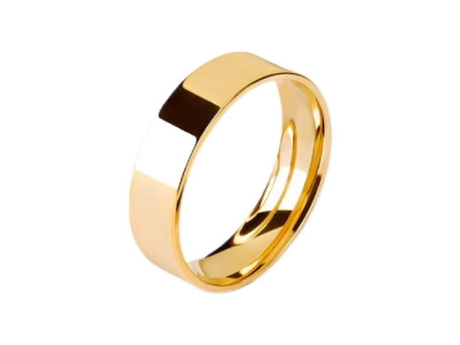 Aliança De Casamento Noivado Ouro 18k 5 Gramas 5 Mm Flat
