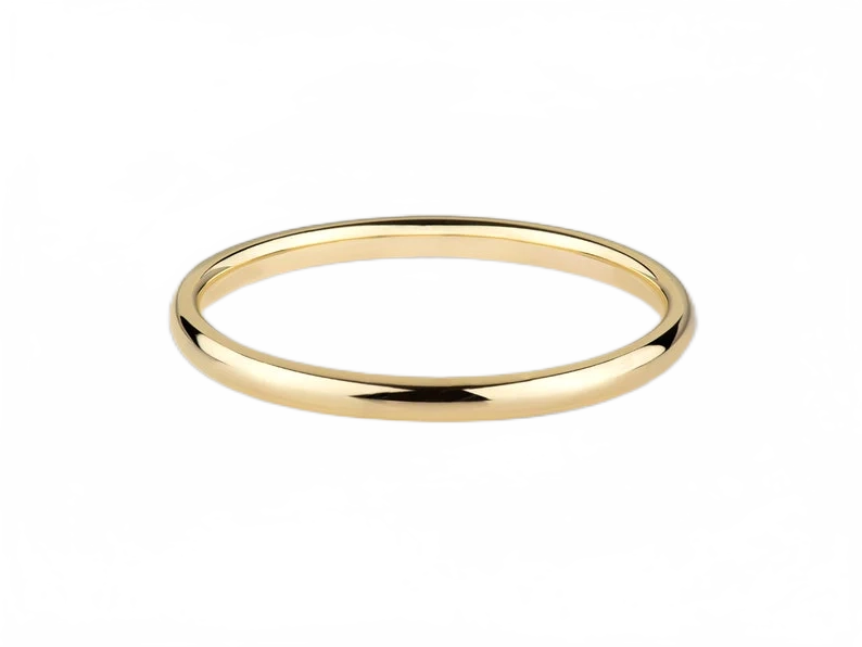 Aliança de noivado casamento ouro 18k 2 Gramas 2 mm tradiction