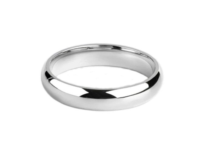 Aliança de noivado casamento ouro 18k 4 Gramas 4 mm tradiction