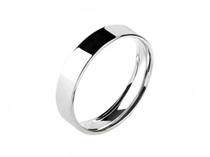 Aliança de casamento noivado ouro 18k 4 Gramas 4 mm Flat