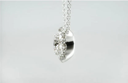 Colar Corrente Feminina Ouro18k Solitario Diamante Luxo 50pontos