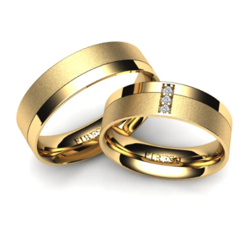 Par de Alianças de Casamento Noivado em Ouro 18k 5,5mm Sweet