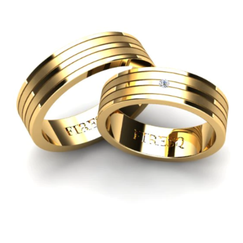 Par de Alianças de Casamento Noivado em Ouro 18k 5,5mm Tews