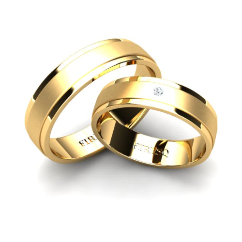 Par de Alianças de Casamento Noivado em Ouro 18k 5mm Argan